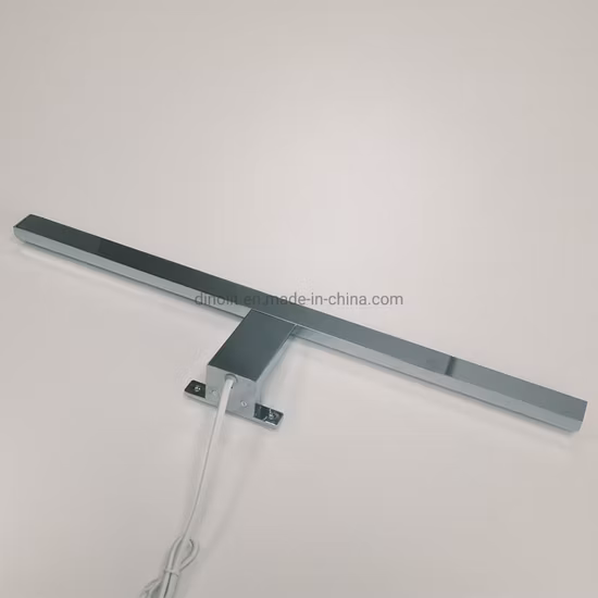 50cm 크롬/블랙/화이트 컬러 알루미늄 욕실 가구 목욕 세면대 LED 미러 캐비닛 클리핑 또는 미러 프레임 고정 방식 IP44'가 있는 전면 거울 조명