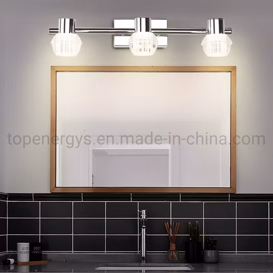 LED 세면대 조명 욕실 램프 침실 메이크업 거울 조명 스테인레스 스틸 아크릴 방수 벽 조명 32cm 54cm